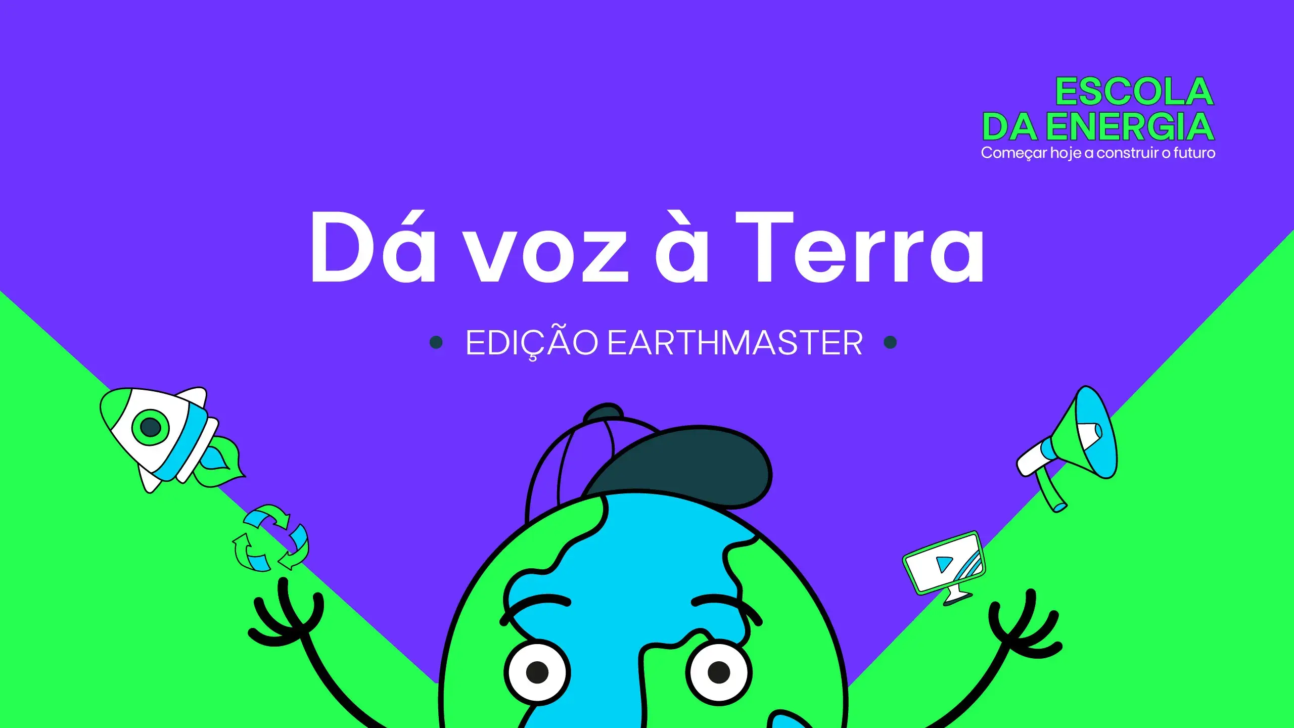 terra de mãos no ar e nome do programa da voz a terra